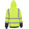 Ctreela Hi Vis Hoodies for Men Women Construction Work Safety Sweatshirts Unisex High Visibility Security Jacket with Pocket Green view 3