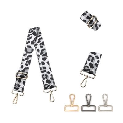 MOOWI Shoulder Strap Bag Strap Replaceable Colorful Jacquard Pattern Replaceable Crossbody Bag Shoulder Strap Crossbody Handbag Replacement Strap (Color : E177-A2, Size : Light Gold Buckle)