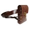 Larswon Plus Size Renaissance Leg Harness Bag - Synthetic Leather Belt Bag for Women - Dark Coffee view 3