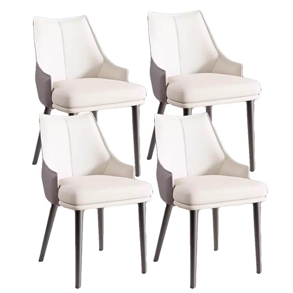 Chair Set of 4 Dining Chair Ergonomic Chair Leather Seat with Metal Legs Easy to Clean Lounge Chair for Living Room Bedroom Kitchen Dining Room Office (Color : Christmas Reindeer -Style5)