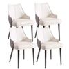 Chair Set of 4 Dining Chair Ergonomic Chair Leather Seat with Metal Legs Easy to Clean Lounge Chair for Living Room Bedroom Kitchen Dining Room Office (Color : Christmas Reindeer -Style5) view 1