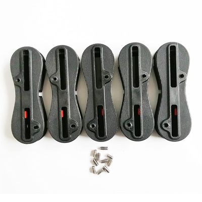 5 Boxes/Set Fusion Fin Box 1 Center + 4 Side Surfboard Fins Surf Fin Plugs 0 + 5 Degree for FCS 2 Surfing Fin Plug (Black)