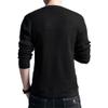SWJGLITTR Men's Knitted Casual Pullover Men Long Sleeve V Neck Ribbed Sweaters Male Slim Fit Soft Basic Autumn Sweaters (3X-Large,Black) view 3