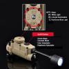 5 in 1 Tactical Helmet Lightwith Red/Green/Blue/White/IR LED Task LightSurvival Signal Lightwith Helmet MountARC Guide RailsWebbing ClipsMagic Stickersfor Helmet & MOLLE Belt System (DE) view 3