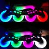 85A Led Light Up Inline Skate Wheels 72Mm 76Mm 80Mm Led Flashing Replacement Inline Skate Wheels with Bearings (Pack of 8),Blue,80mm view 4