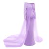 AFAVOM Maternity Photoshoot Dresses for Women Off Shoulder Pregnancy Dress Baby Shower Photography Maternity Gown Elegant Party Long Tulle Maxi Outfit Floor Length Photo Props Dress Light Purple M view 3