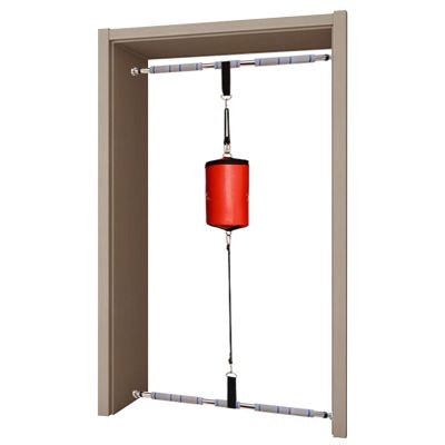 Flex Double End Punching Bag, Double End Bag, Boxing Bag, Boxing Equipment, for Door Frame Corridor, No Need to Punch Holes, with Stand and Rope Straps (Color : Red)