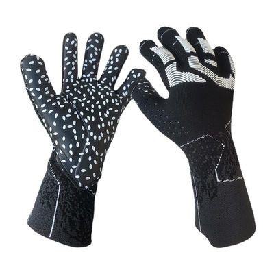 PLbSe Soccer Goalkeeper Gloves Goalie Training Gloves Strong Grip Anti-Slip and Breathable for Adults and Children (Black,5)