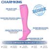 CHARMKING Compression Socks for Women & Men (8 Pairs) 15-20 mmHg Graduated Copper Support Socks are Best for Pregnant, Nurses - Boost Performance, Circulation, Knee High & Wide Calf (S/M, Multi 53) view 4