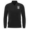 Campus Lab Purdue University Fort Wayne Adult Men's Active Sport 1/4 Zip Pullover Left Chest Logo, Black, Medium view 1