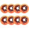 UZIAH 8 Pack Roller Hockey Wheels 86A Soft Inline Replacement Wheels 72Mm 76Mm 80Mm Outdoor Speed Skates Wheels,Orange,72mm view 1