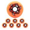UZIAH 8 Pack Roller Hockey Wheels 86A Soft Inline Replacement Wheels 72Mm 76Mm 80Mm Outdoor Speed Skates Wheels,Orange,72mm view 2