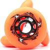 UZIAH 8 Pack Roller Hockey Wheels 86A Soft Inline Replacement Wheels 72Mm 76Mm 80Mm Outdoor Speed Skates Wheels,Orange,72mm view 3