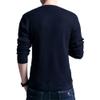 SWJGLITTR Men's Knitted Casual Pullover Men Long Sleeve V Neck Ribbed Sweaters Male Slim Fit Soft Basic Autumn Sweaters (XX-Large,Dark Blue) view 3
