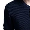 SWJGLITTR Men's Knitted Casual Pullover Men Long Sleeve V Neck Ribbed Sweaters Male Slim Fit Soft Basic Autumn Sweaters (XX-Large,Dark Blue) view 4