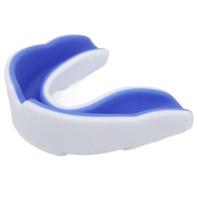 Boxing Sports Mouth Guards Athletic Mouth Protection for Kids Adults Double Colored Gum Shield Athletic Mouthguard for Soccer Basketball(Blue)