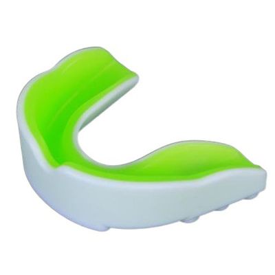 Boxing Sports Mouth Guards Athletic Mouth Protection for Kids Adults Double Colored Gum Shield Athletic Mouthguard for Soccer Basketball(Green)