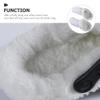 Operitacx 1pair Thickened Plush Slippers Liners Removable Insoles for Warmth and Fur Shoe Inserts for Women Cozy Foot Care for Cold Weather Fit view 4