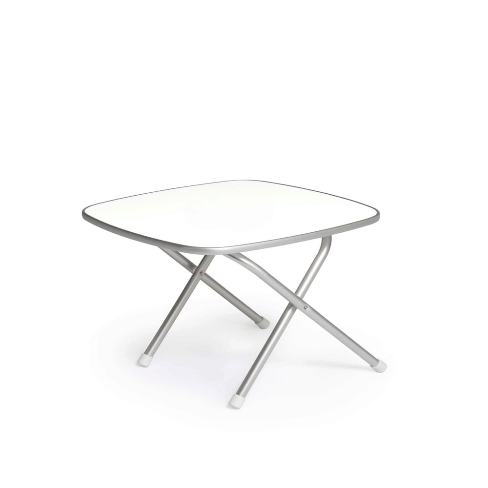 FORMA MARINE Folding Outdoor Camping Aluminum Table Melamine Top 24" x 24" x 19.3" Height- M350X
