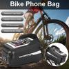 BUDAOWEN Bicycle Bag Waterproof Front Bike Cycling Bag,Durable Mountain Road Bike Front Beam Bag Saddle Bag Sensitive Touch Screen Compatible Below 6.5" view 2