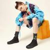 hash bubbie High Top Sneakers for Women Classic High Tops Canvas Shoes Lace up Women's Fashion Sneaker(Full Black,US11W/US9M) view 2