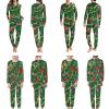 JEOCODY Christmas Pajamas for Women Men,Christams Elk Reindeer Matching Family Long Sleeve Pajamas Set Xmas Holiday Sleepwear Outfits view 3