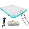 AZXRHWYGS Inflatable Floating Dock Air Dock Platform Floating Island Raft with None-Slip Surface for Pool Beach Ocean view 1