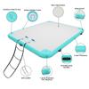 AZXRHWYGS Inflatable Floating Dock Air Dock Platform Floating Island Raft with None-Slip Surface for Pool Beach Ocean view 4