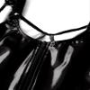 ACSUSS Sexy Womens Bodycon Mini Dresses with Metal Clips Sleeveless Latex Tank Dresses Rave Party Costume Black E 3X-Large view 4