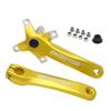 LSRRYD Crank Arm Set for Mountain Bike Road Bike 170mm 104BCD Bicycle Aluminium Crankset Hollow Intergated Crank Set(Gold) view 2