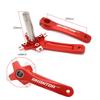LSRRYD Crank Arm Set for Mountain Bike Road Bike 170mm 104BCD Bicycle Aluminium Crankset Hollow Intergated Crank Set(Gold) view 3