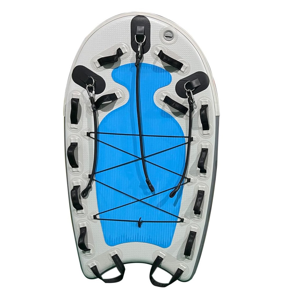 FYTEINFLA Floating Water Mat Water Mattress Rescue Sled Surfboard Board Jet Ski Rescue Board for Professional Emergency Rescue by Lifeguards, Fire & Rescue, Big Wave Surfing (Blue)