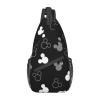 Adult Sling Bag Unisex Chest Bags Crossbody Backpack Sling Bags Casual Daypacks Shoulder Bag for Women Men Cycling Hiking Travel (black) view 2