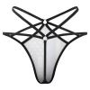 LYAHVGU American Blue Line USA Police Stars Flag Pattern Womens Sexy Thongs Adjustable Low Waist T-Back Bikini Panties, Small, Style view 3