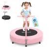 BCAN 36'' Toddler Trampoline, ASTM Certified - Kids Trampoline for Ages 1-6, Foam Handle & Safe Thickened Cover, Mini Trampoline for Kids Indoor, Easy to Assemble view 1
