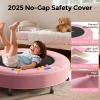 BCAN 36'' Toddler Trampoline, ASTM Certified - Kids Trampoline for Ages 1-6, Foam Handle & Safe Thickened Cover, Mini Trampoline for Kids Indoor, Easy to Assemble view 2
