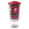 Tervis NFL Tampa Bay Buccaneers - Hype Stripes Made in USA Double Walled Insulated Tumbler Travel Cup Keeps Drinks Cold & Hot, 24oz, Classic view 1