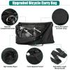 Bike Travel Bag Airplane for 26 inch to 29 inch Mountain Bicycle,Heavy Duty 840D MTB Bicycle Box Case with Strong Webbing for Air Travel Flights Waterproof,Bicycle Outdoor Storage Bag with Carry Bag view 4