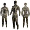 1.5MM Neoprene Spearfishing Wetsuit with Hooded, 2 Pieces Camouflage Hunting Diving Suit for Cool Water Freediving Snorkeling,M view 2