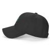 4-H Clover Men Women Baseball Cap Black Low Profile Adjustable Washed Golf Dad Hat view 3