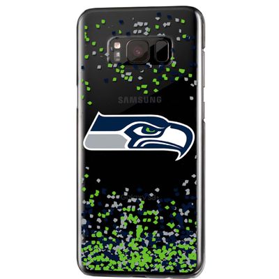 Keyscaper Seattle Seahawks Galaxy Clear Case with Confetti Design