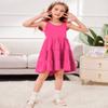 Arshiner Toddler Girl Dress Summer Cotton Formal Party Birthday Wedding Fairy Dresses Hot Pink 4t view 4