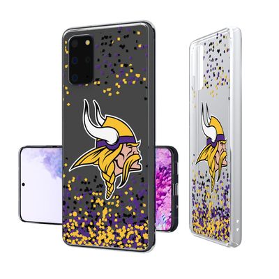 Keyscaper Minnesota Vikings Galaxy Clear Case with Confetti Design