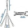 Adjustable Wall Mount Heavy Bag Hanger with Swivel Chain view 4