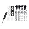 kowaku 61 Pcs Ice Hockey Visor Hardware Kit Hockey Equipment Helmet Visor Screws Nuts Wahsers Repair Kit for Football view 1