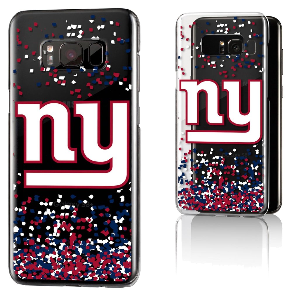 Keyscaper New York Giants Galaxy Clear Case with Confetti Design