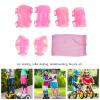 6Pcs / Set Roller Skating Protective Gear Adjustable Knee Elbow Palm Guards for 618 Years Old Knee Pads for Kids Kids Knee Pads and Elbow Pads Set Elbow Pads Girls Knee Pads and Elbow Pads Set(Pink) view 4