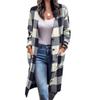 Clearance Women's Plus Size Flannel Plaid Shacket Button Down Long Sleeve Flannel Shirts Casual Lapel Fall Jacket B-Black