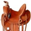 RAAVILS Wade Tree Premium Western Leather Roping Ranch Horse Saddle with TACK Set, Size 14" to 19" inch Seat Available (18.5 inches seat) view 4