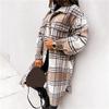 Clearance Womens Casual Plus Size Shacket Jacket Long Sleeve Button Down Shirts Blouses Tops C-Khaki view 3